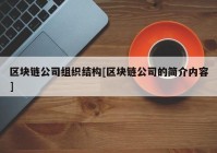 区块链公司组织结构[区块链公司的简介内容]