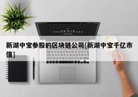 新湖中宝参股的区块链公司[新湖中宝千亿市值]